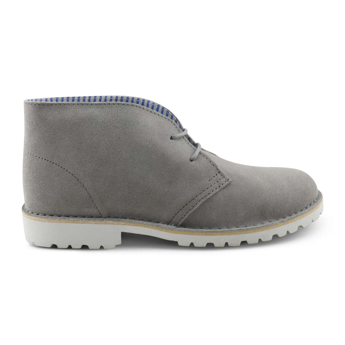 Grey suede Vibram chukka boots display picture 1