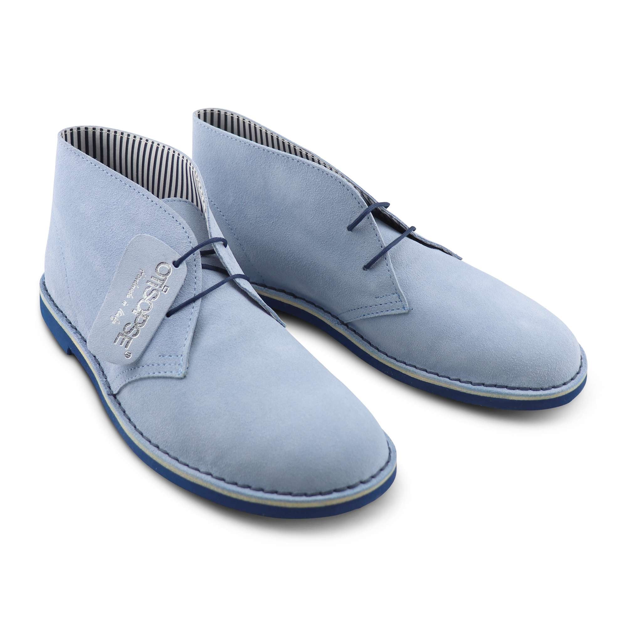 Polacchine cielo in camoscio