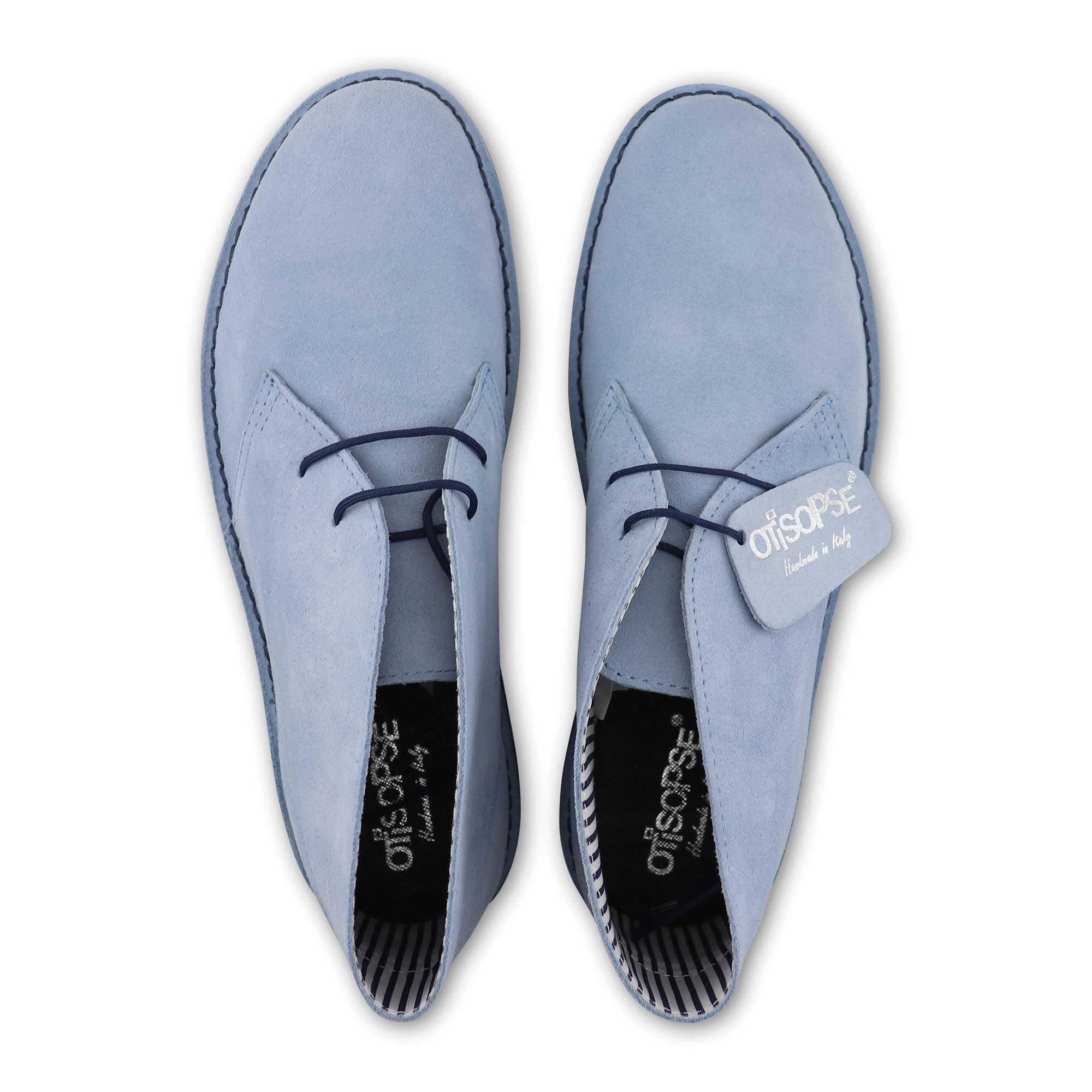 Polacchine cielo in camoscio