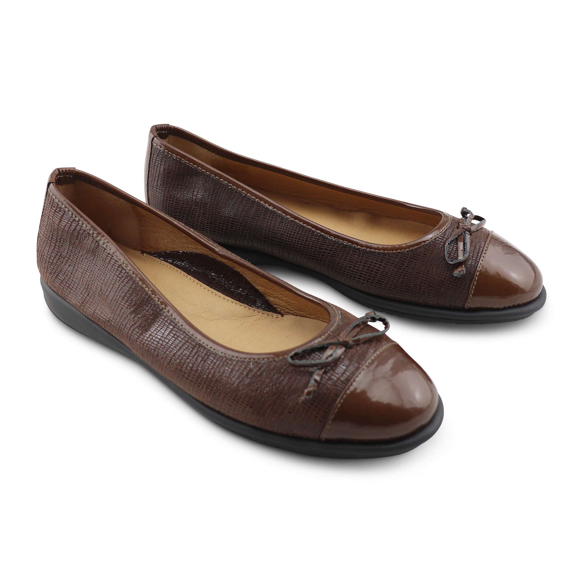 Mocassini marroni in vernice