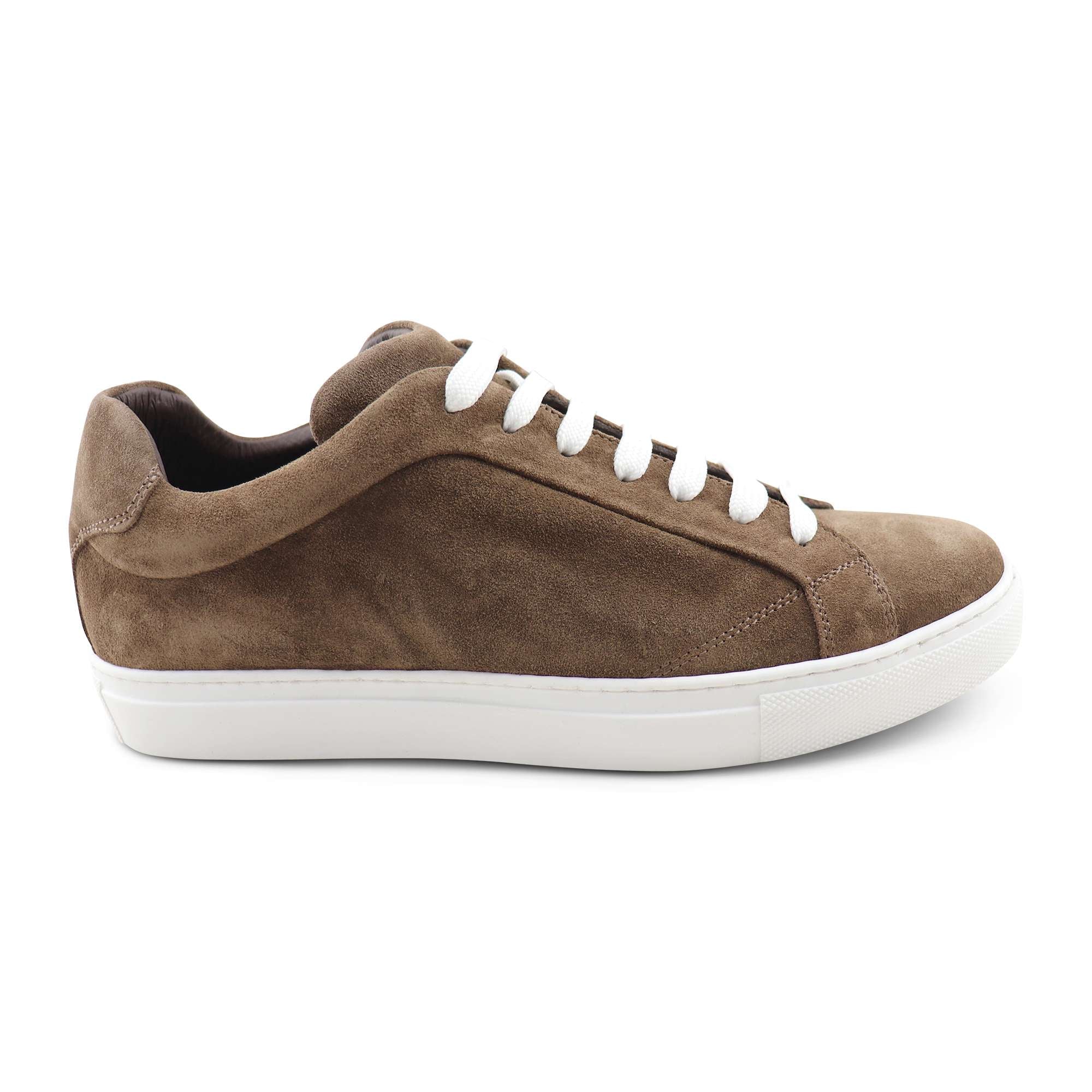 Sneakers in camoscio taupe