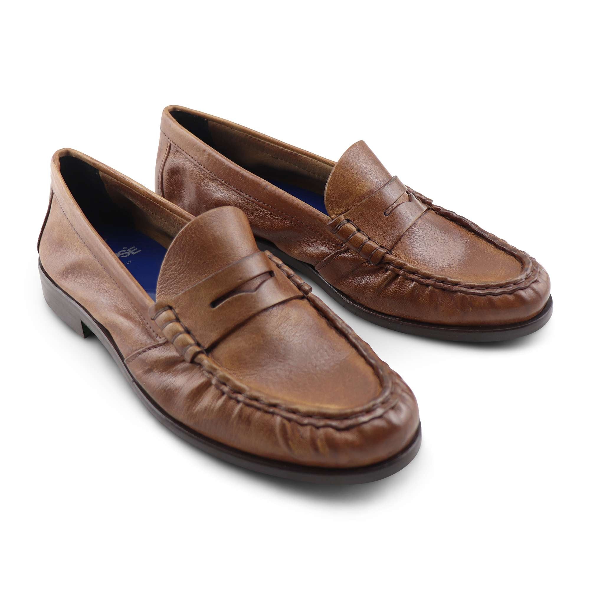 Mocassini cuoio in pelle