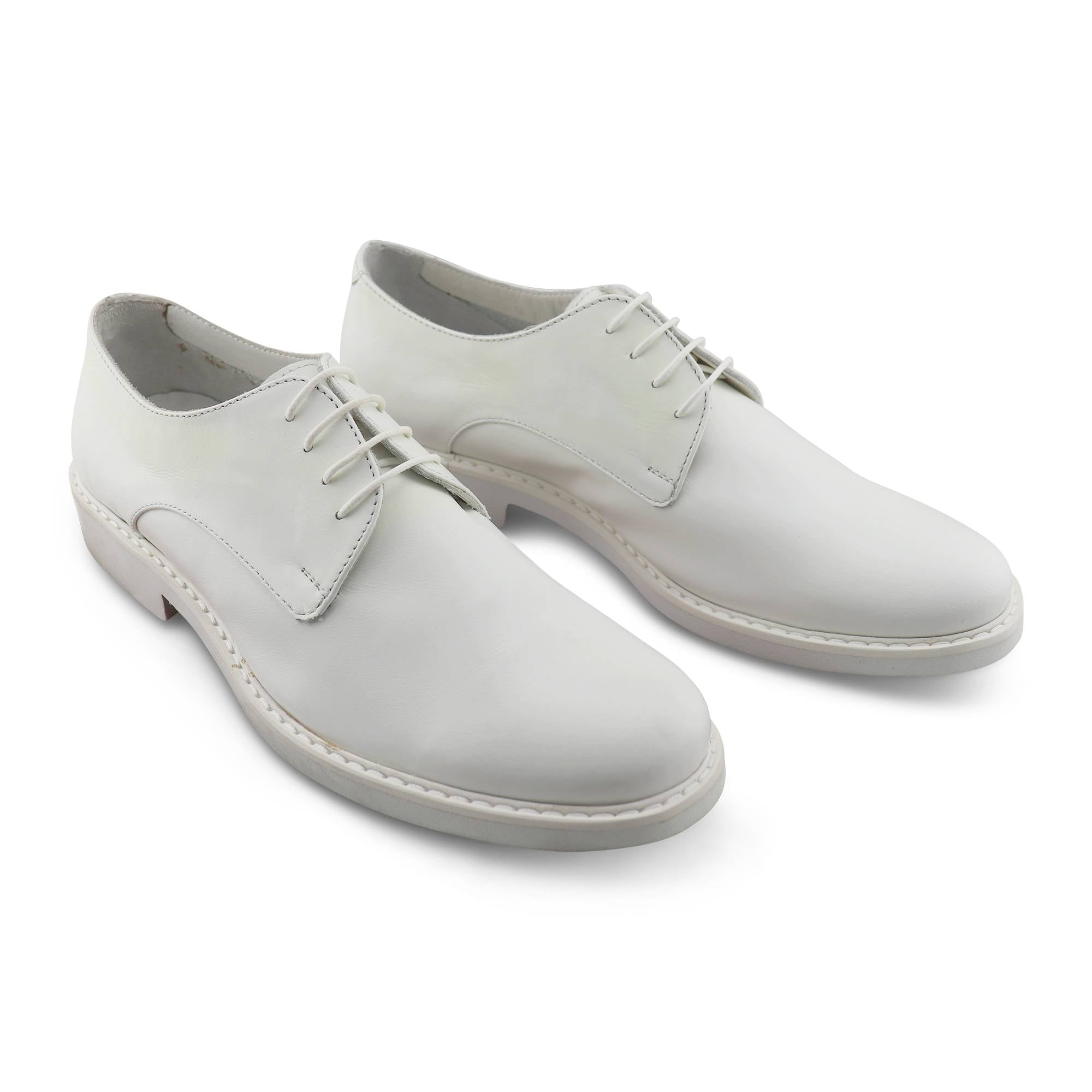 Derby nappa bianco