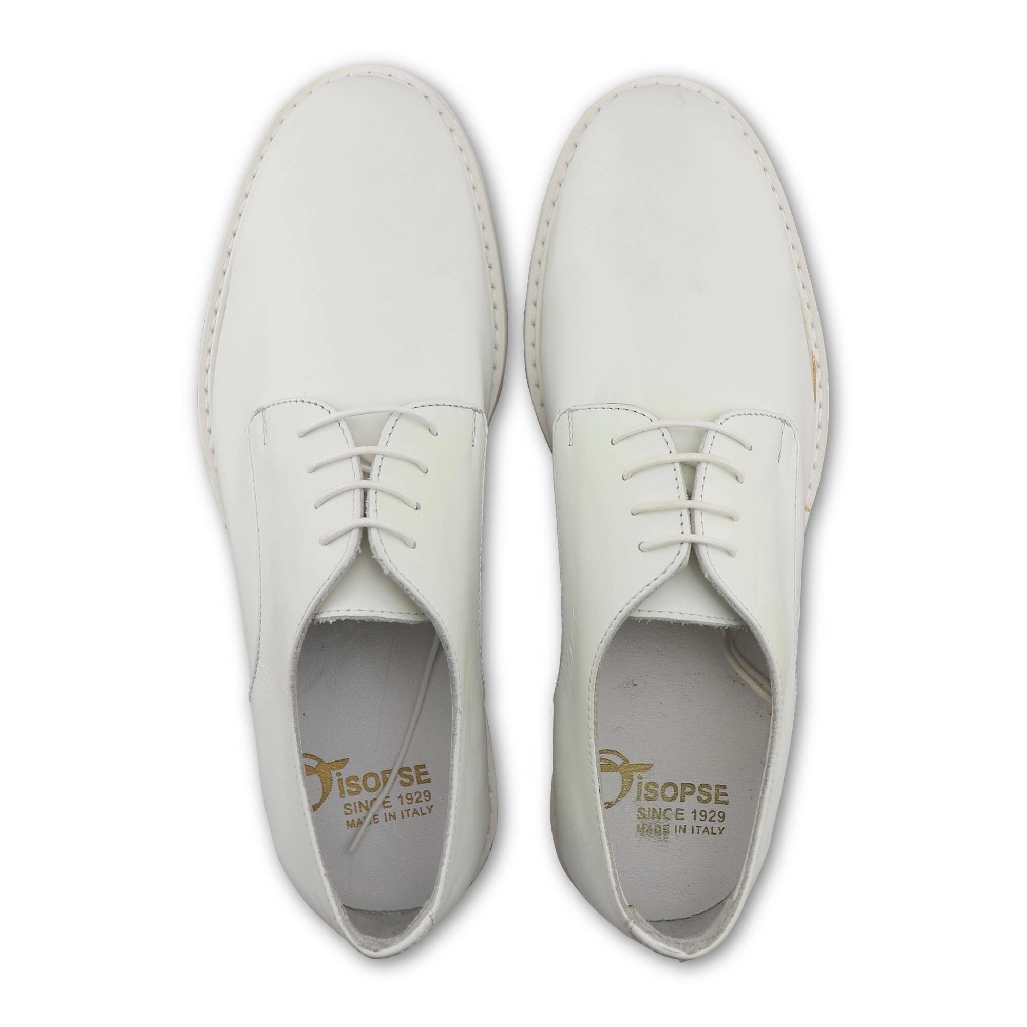 Derby nappa bianco