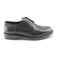 Dark brown leather derby