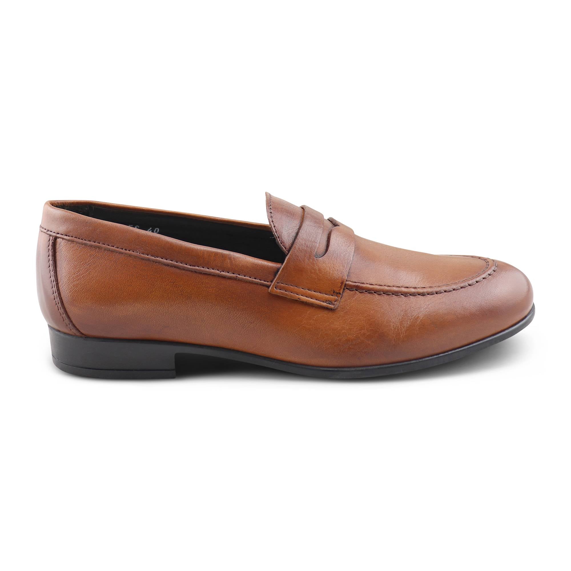 Mocassini in pelle soft cuoio