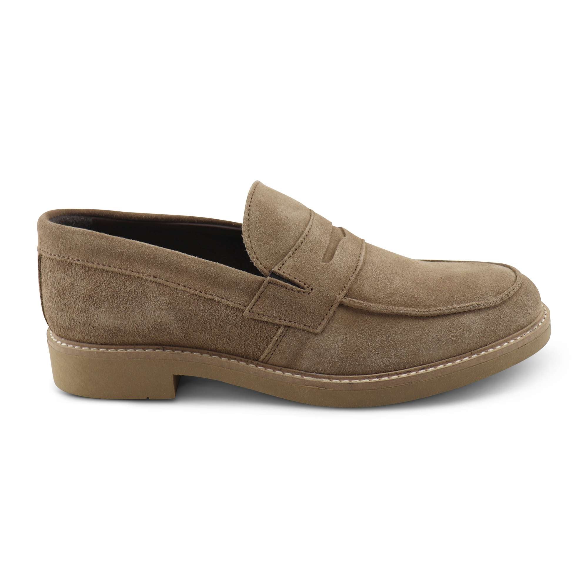 Mocassini mud in camoscio