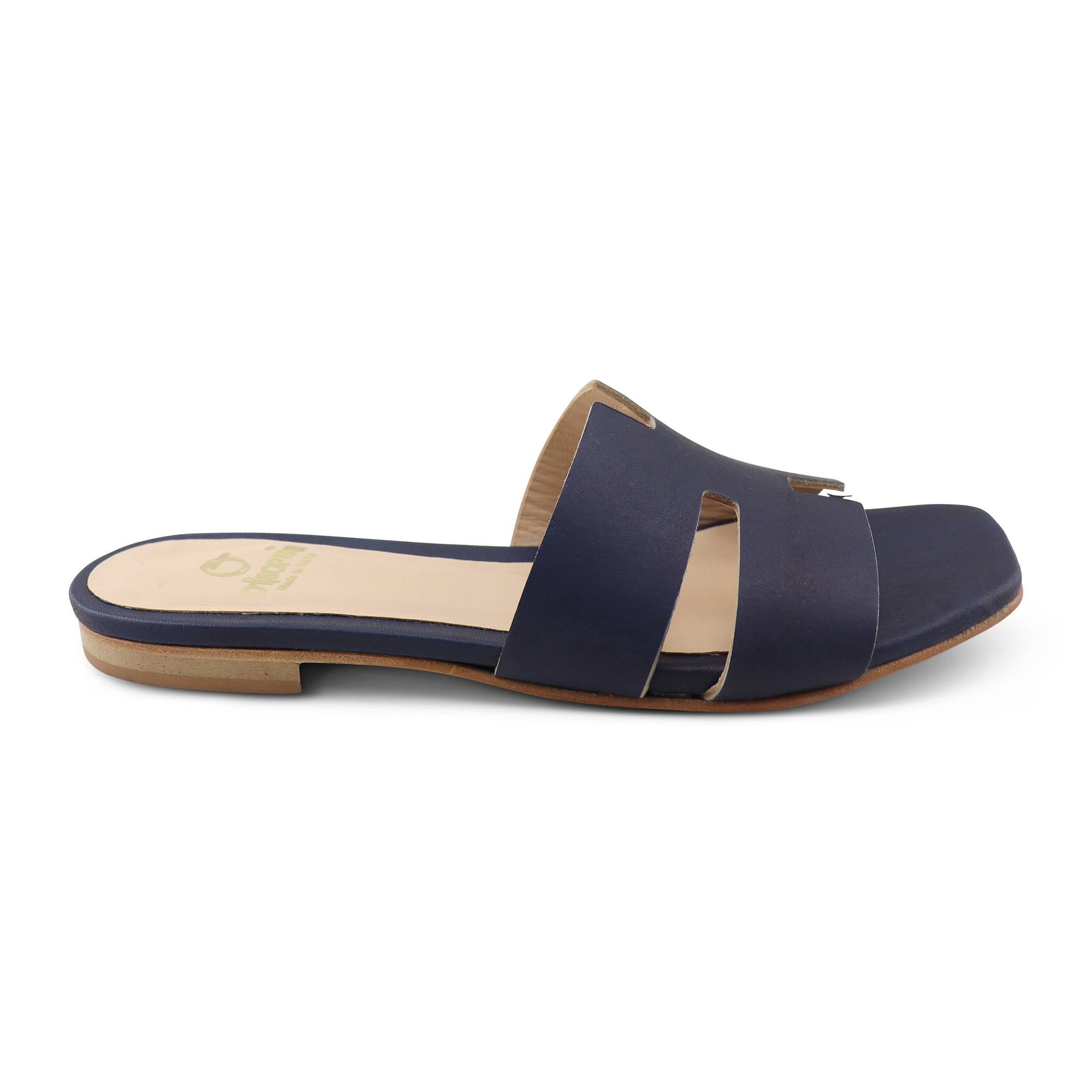 Ciabatta oceano in pelle tacco 10