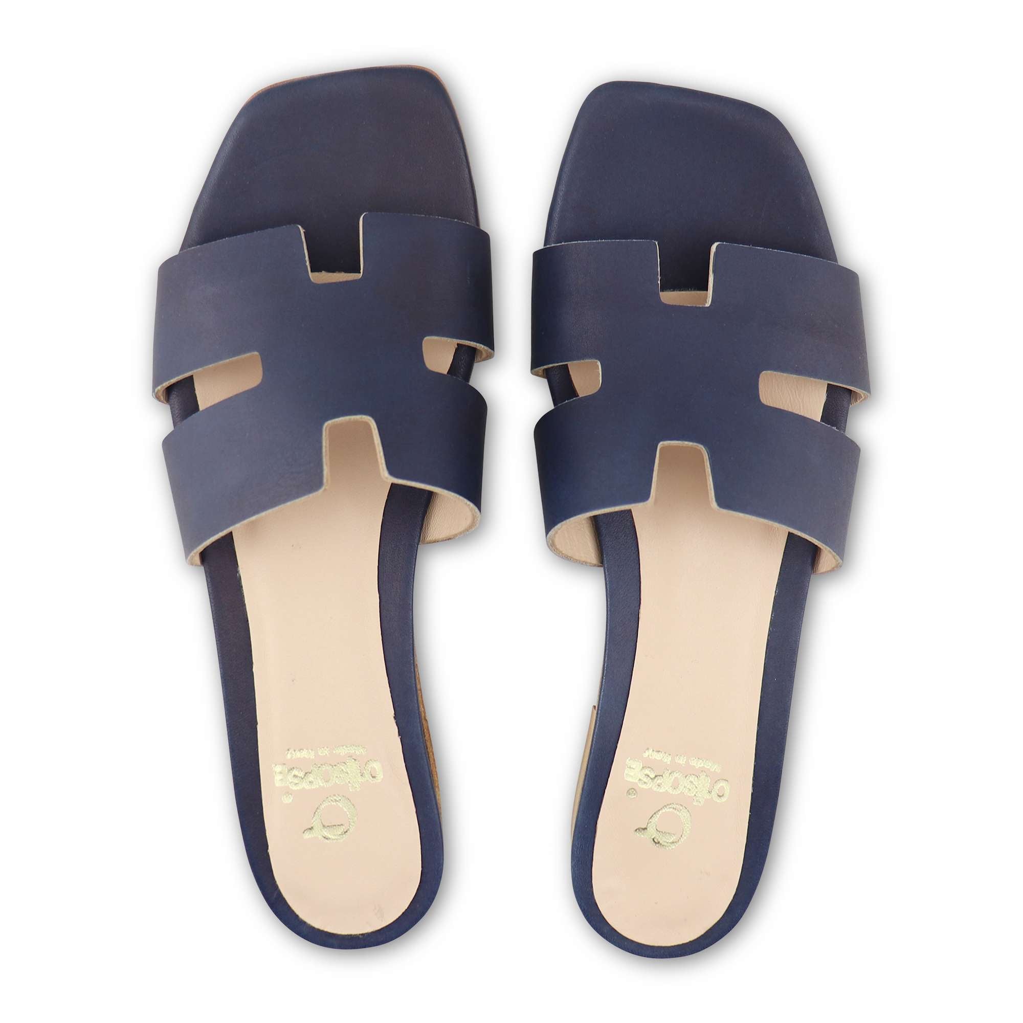 Ciabatta oceano in pelle tacco 10