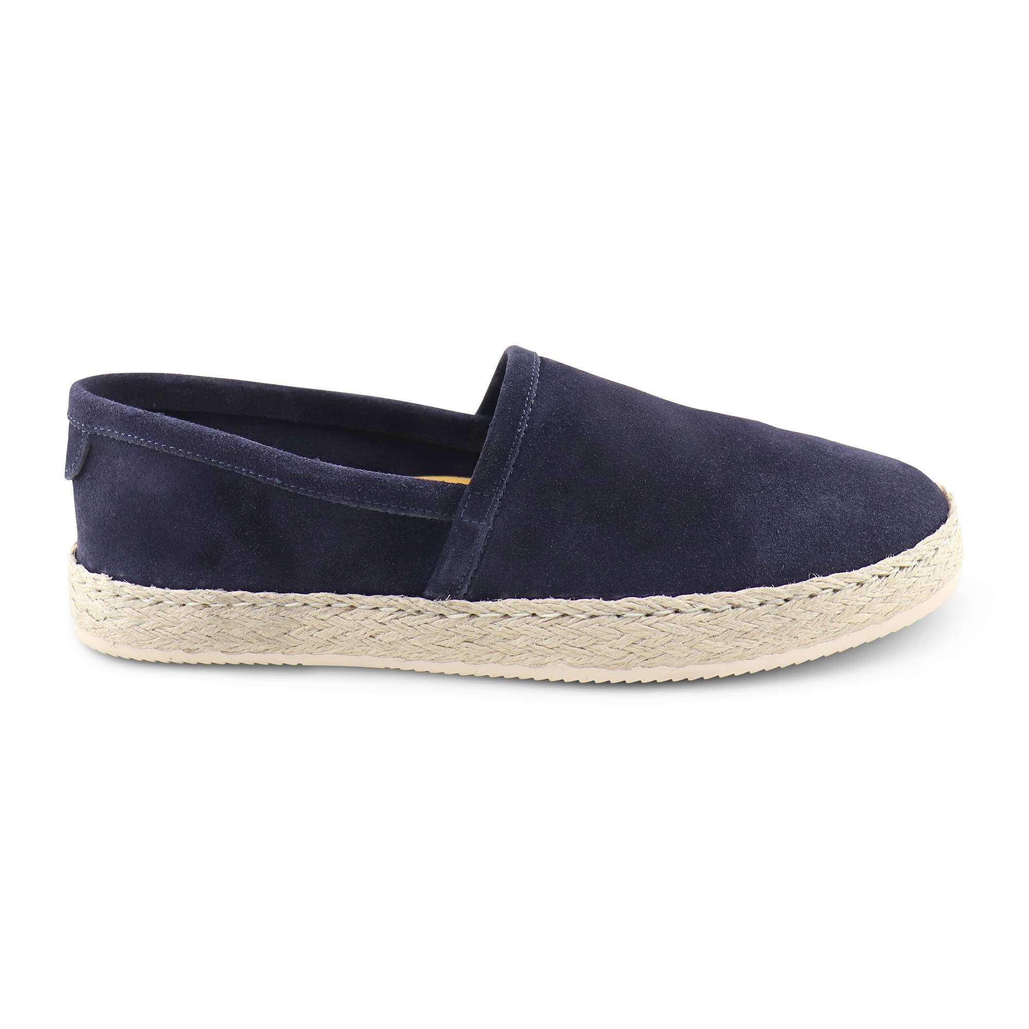 Espadrillas blu in camoscio