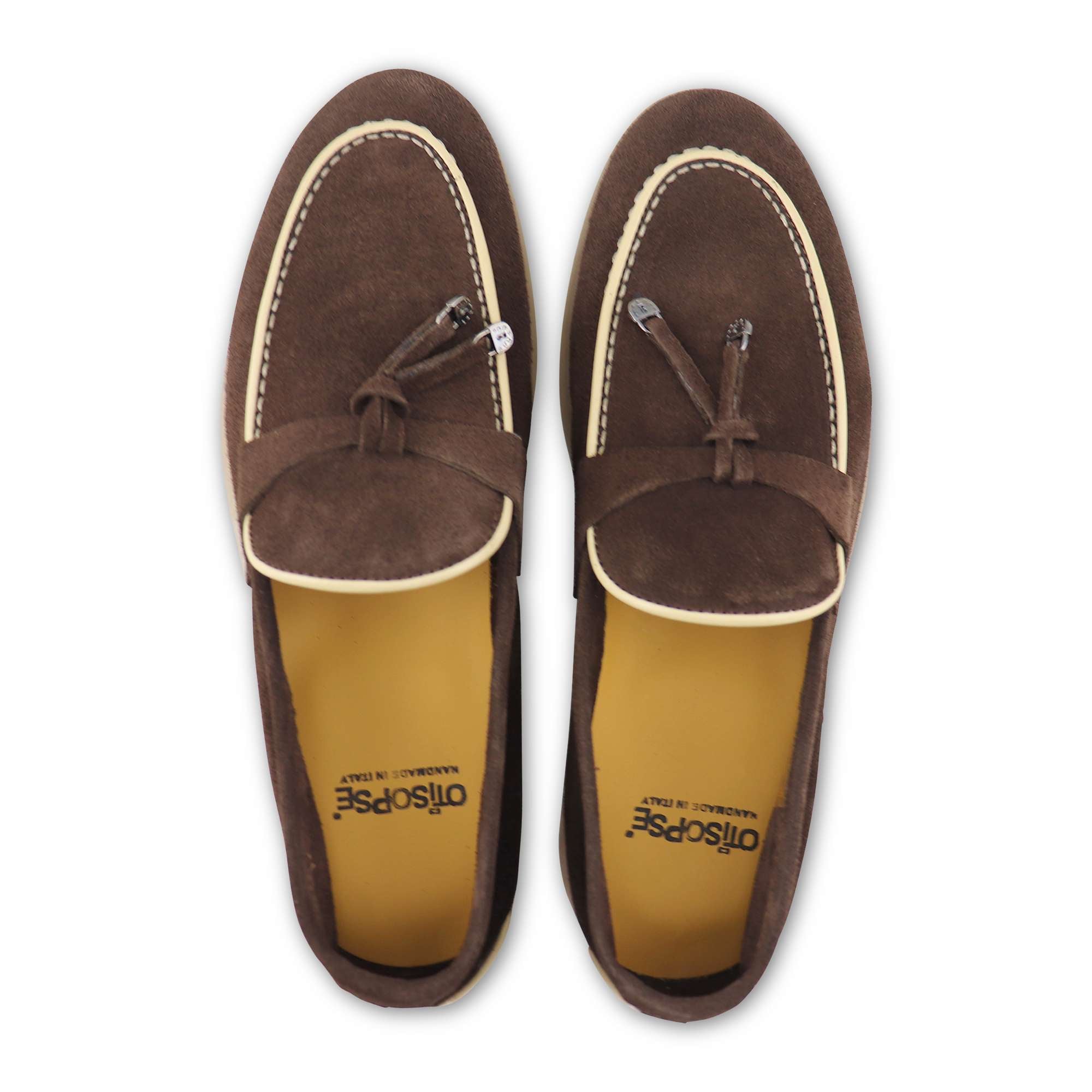 Mocassini uomo moro in camoscio