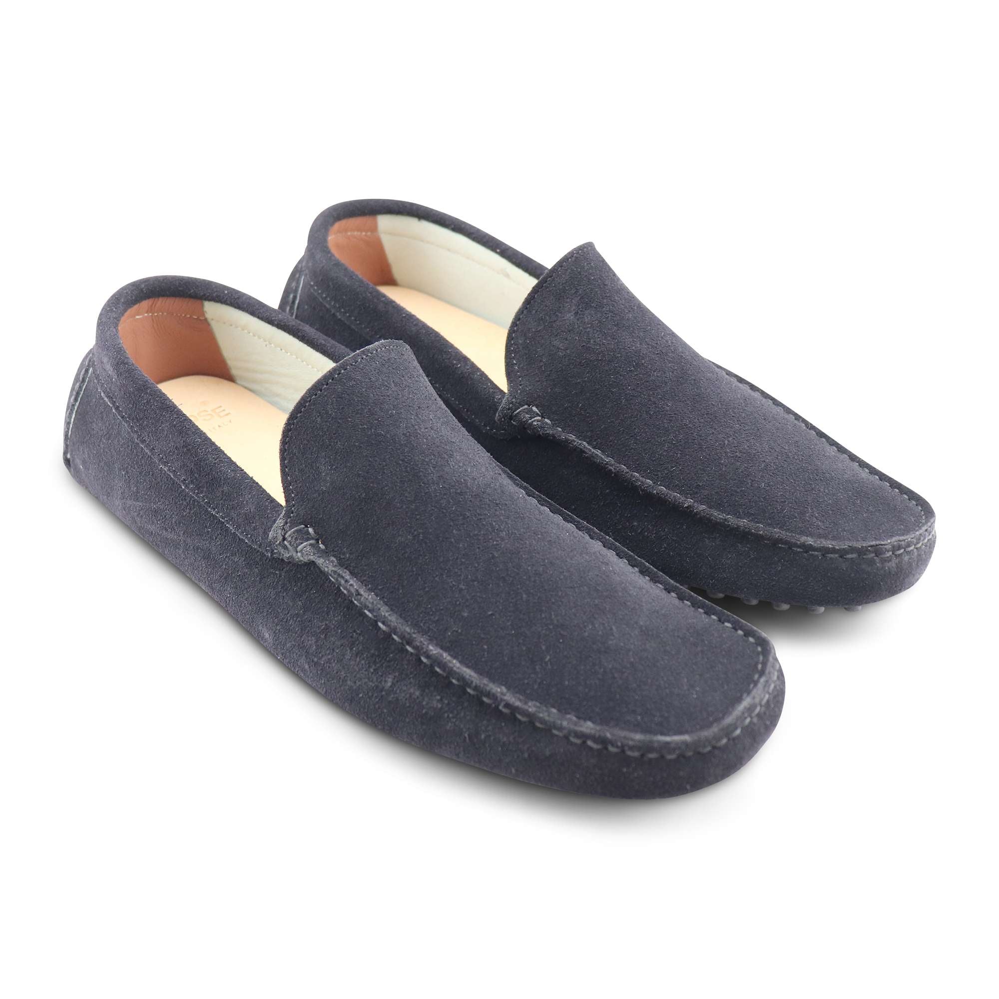 Mocassino nero in camoscio