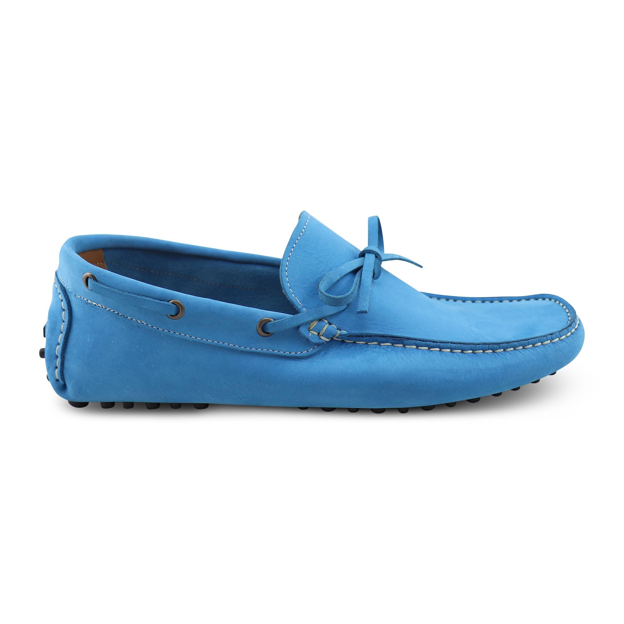 Gommini azzurro in nabuk