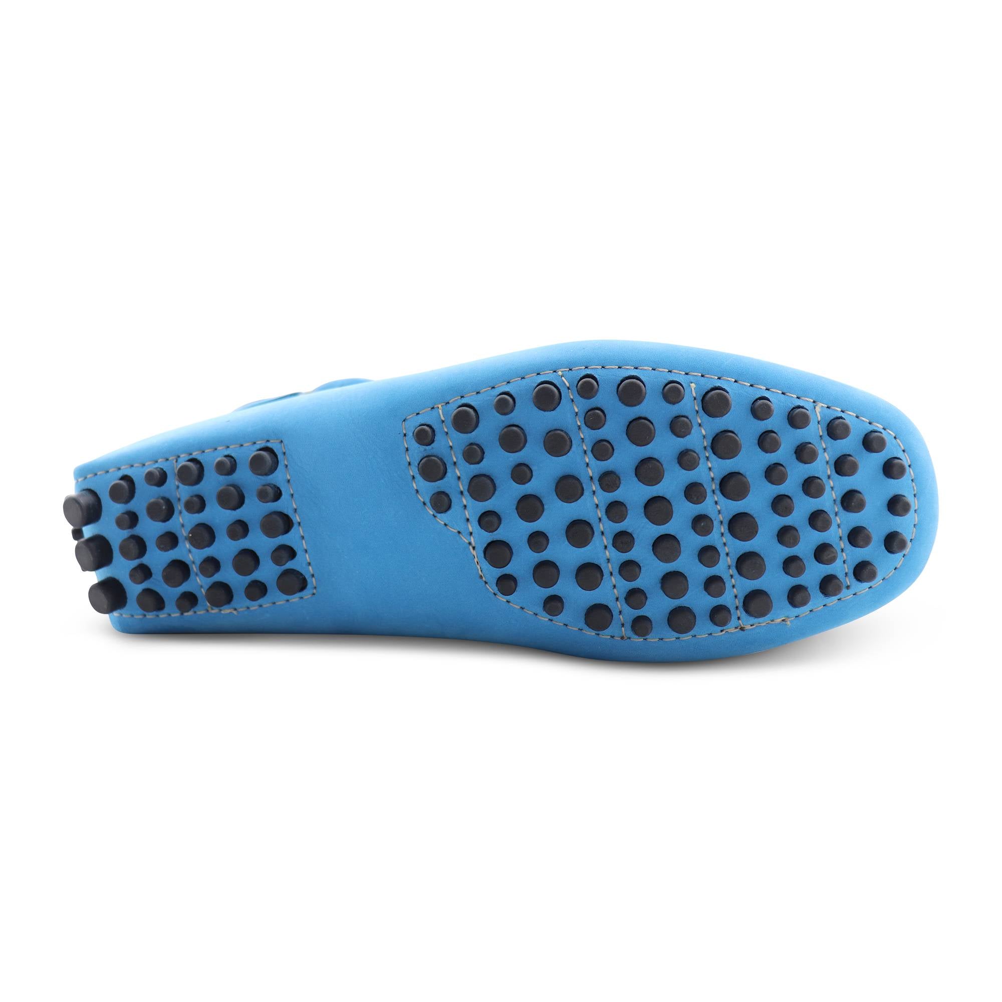 Gommini azzurro in nabuk