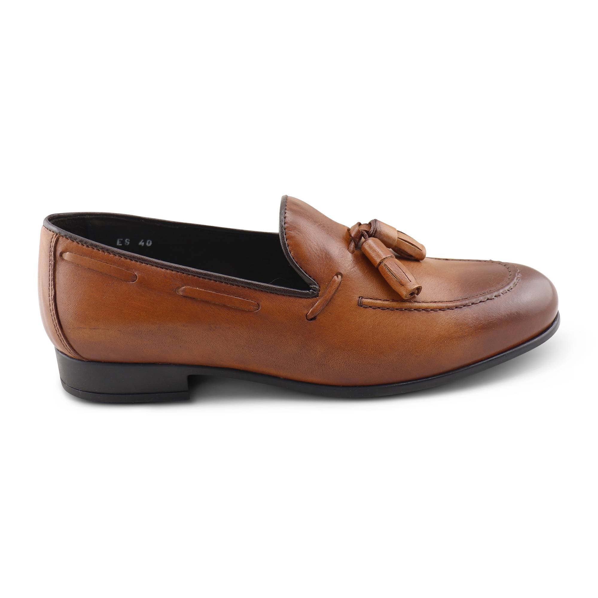 Mocassini in pelle soft cuoio