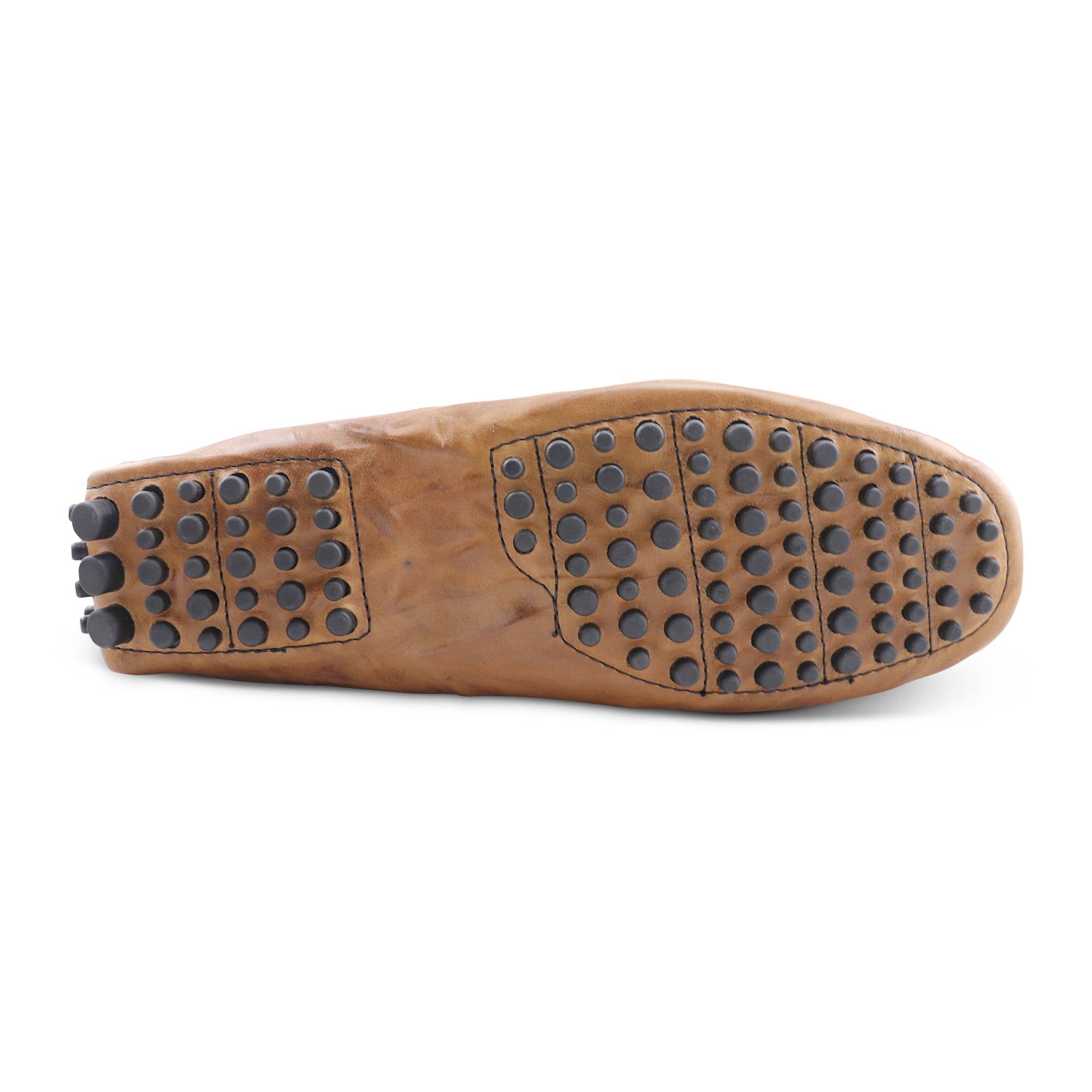 Gommini cuoio in pelle stropicciata
