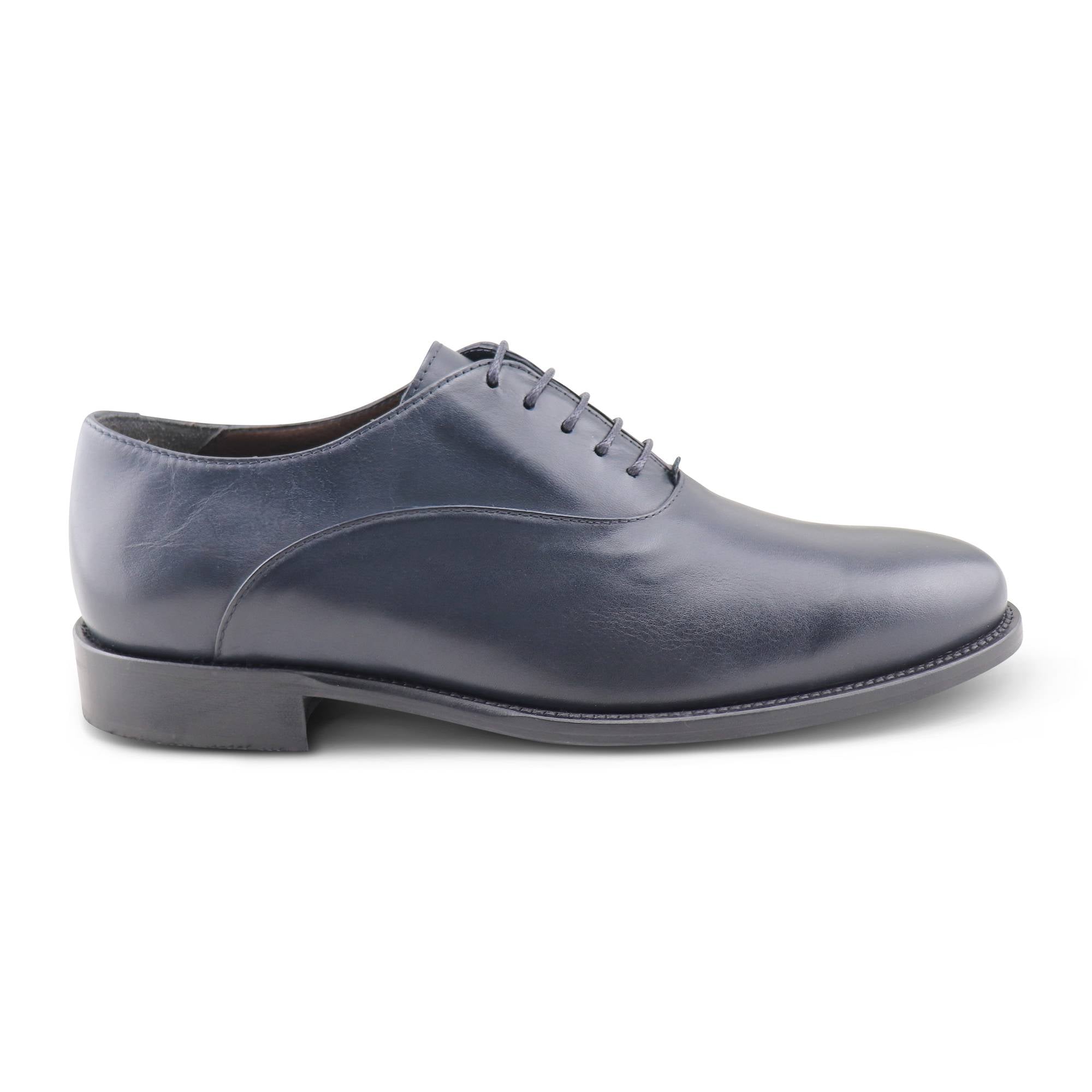 Francesine blu in pelle