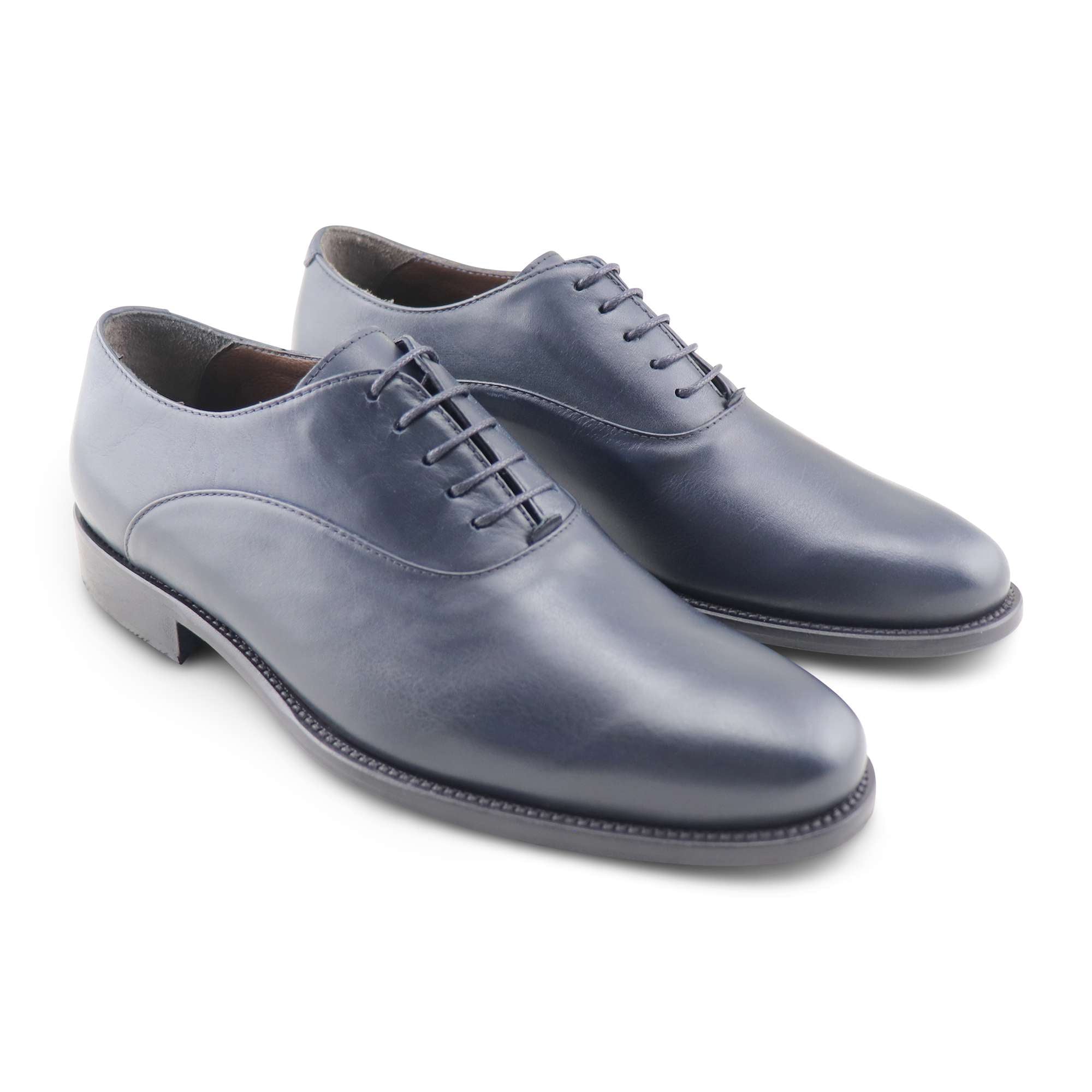Francesine blu in pelle