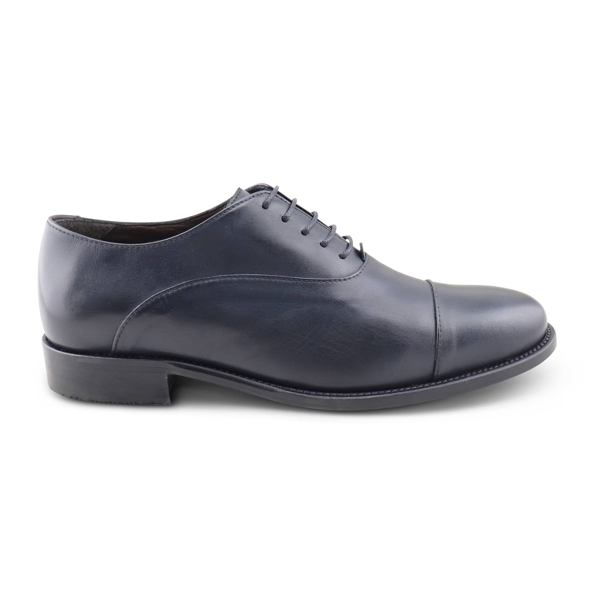 Francesine blu in pelle