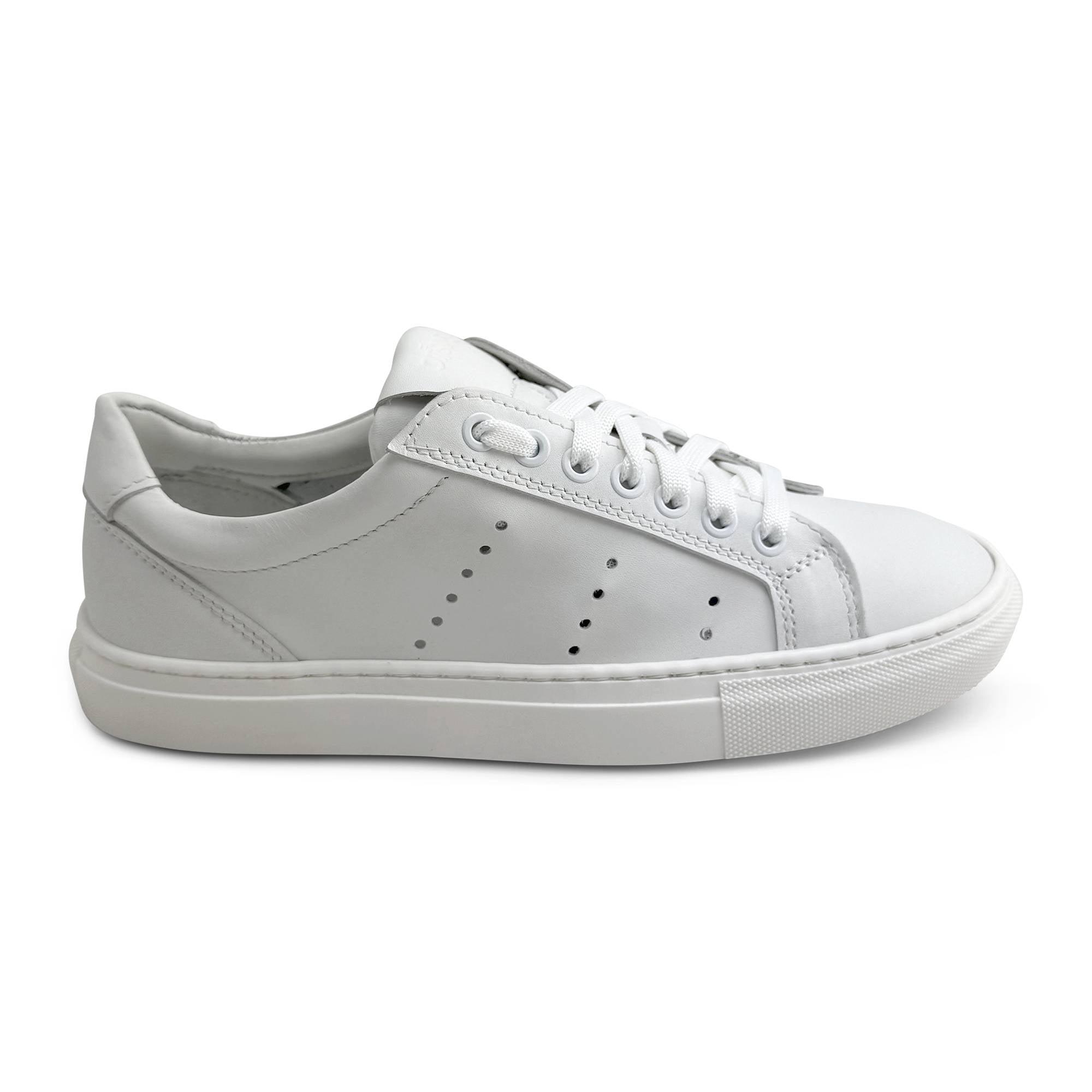 Sneakers bianche in pelle