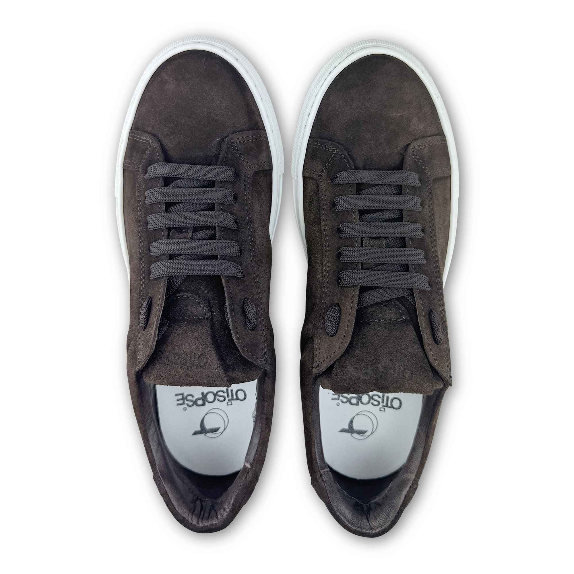 Sneakers testa di moro in camoscio
