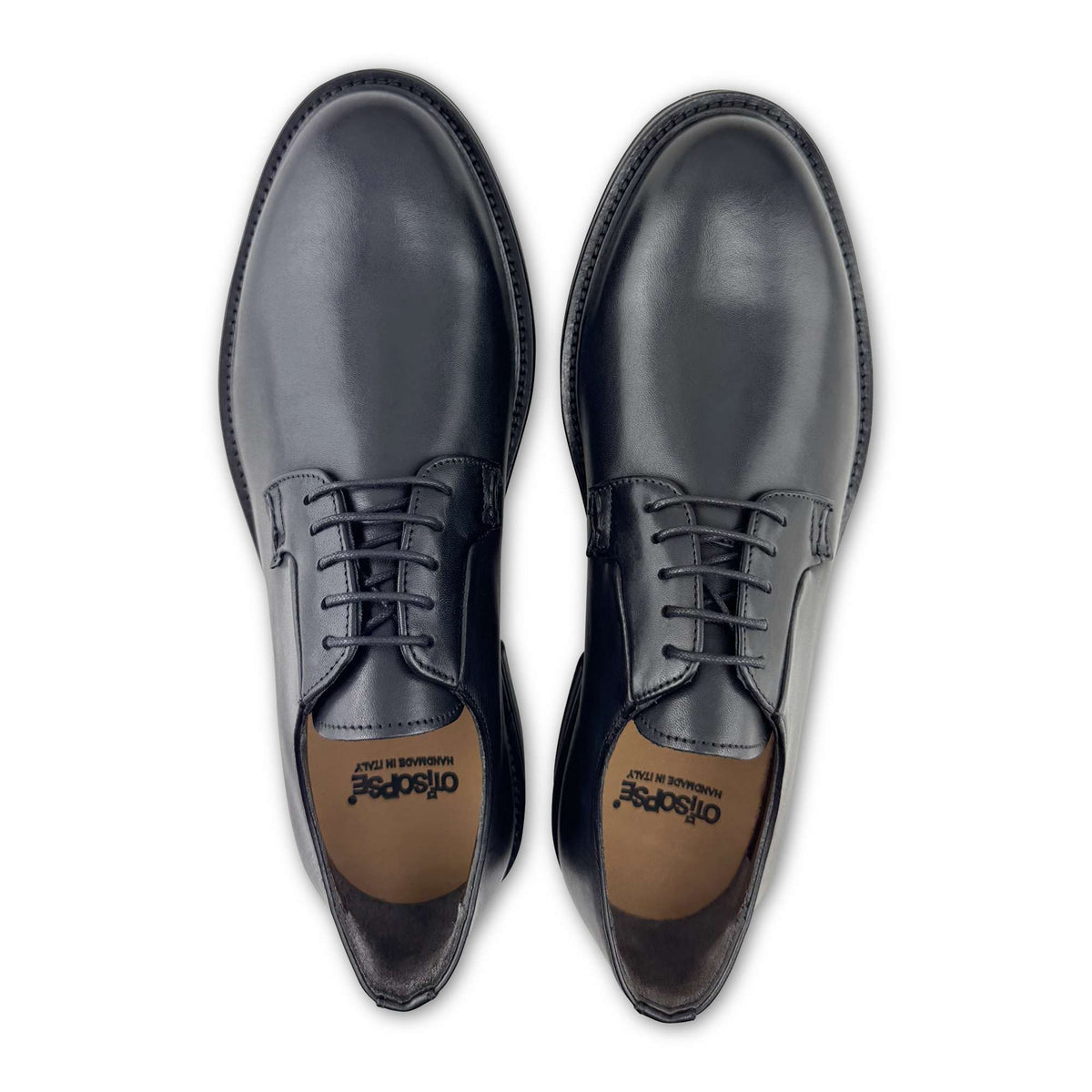 Derby Vibram in pelle nero