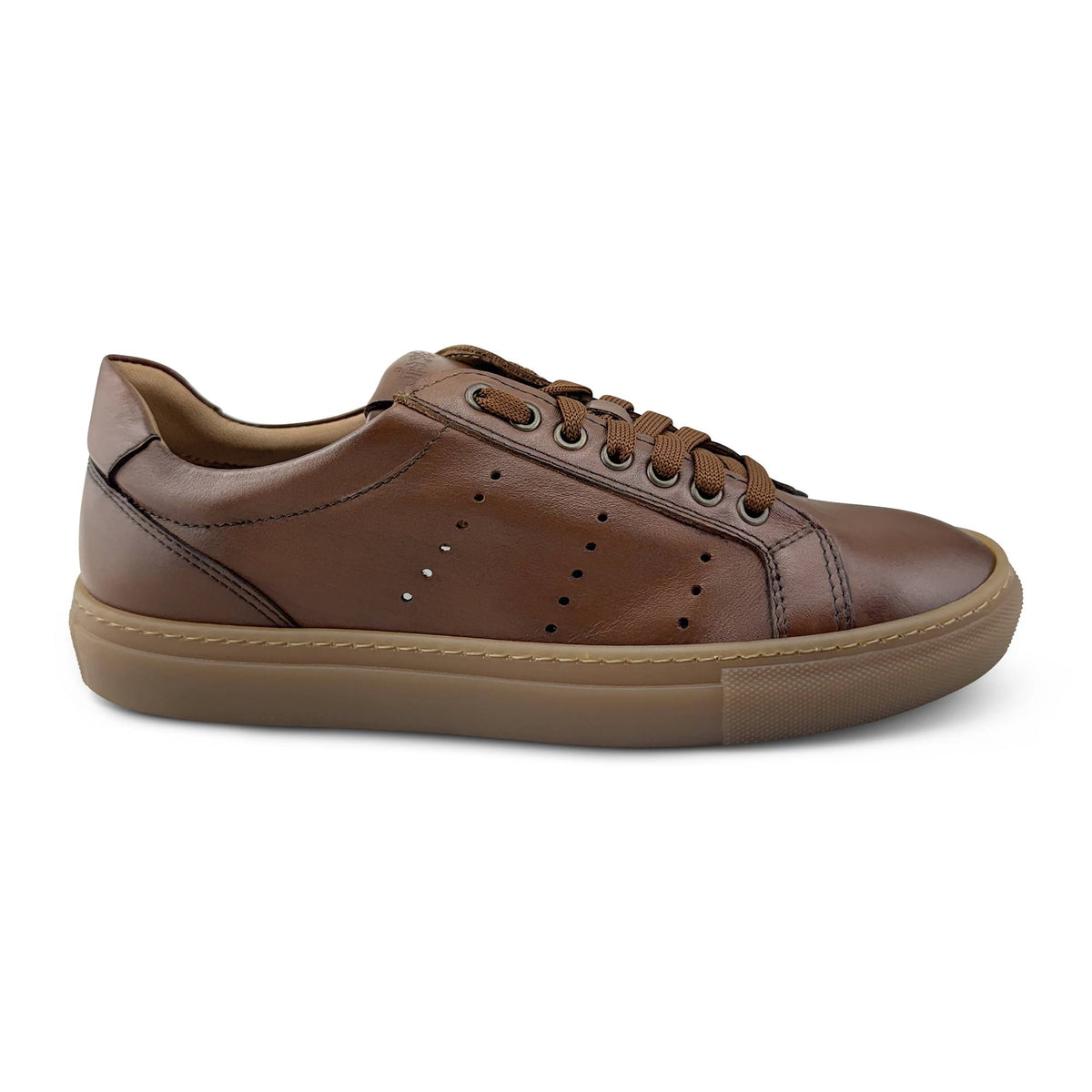 Sneakers cuoio in pelle