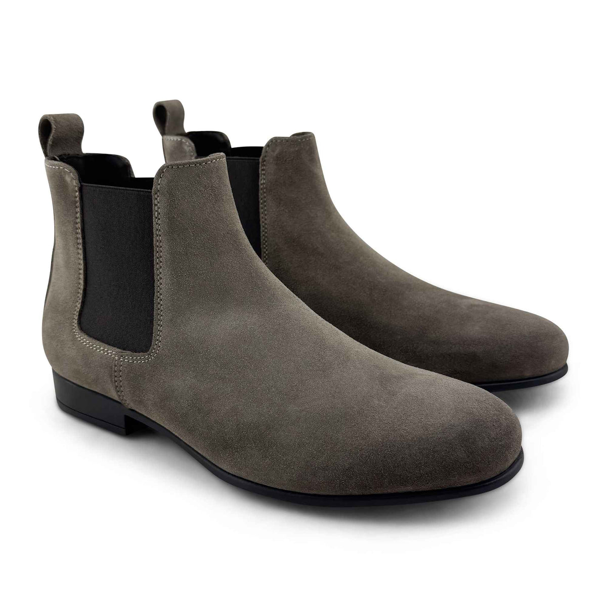 Chelsea taupe in camoscio