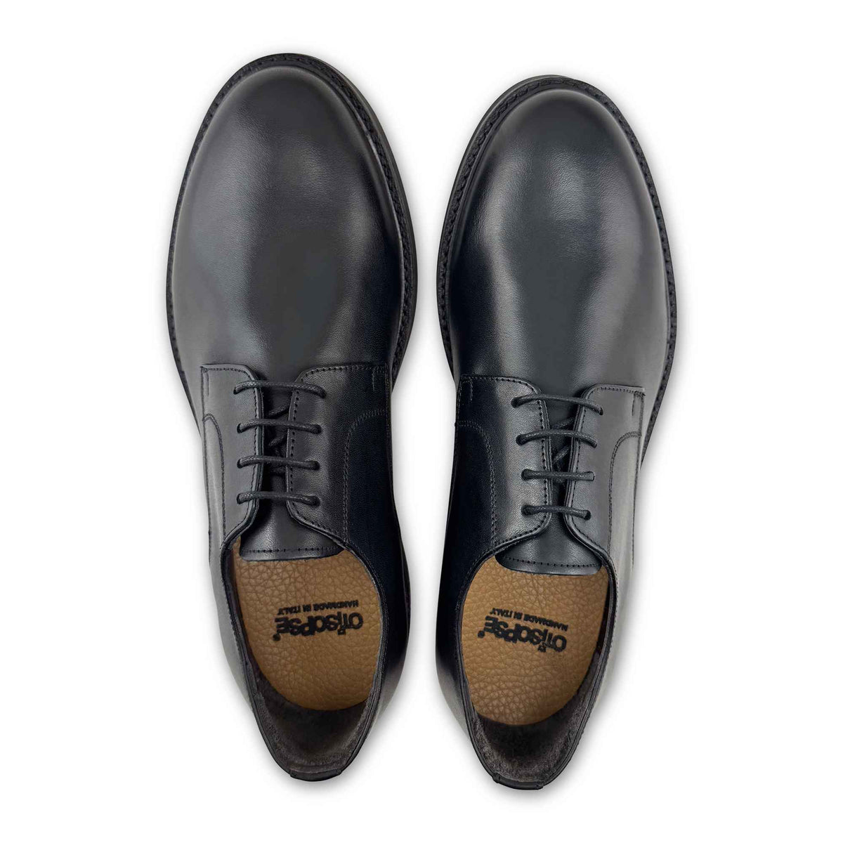 Derby in pelle nero