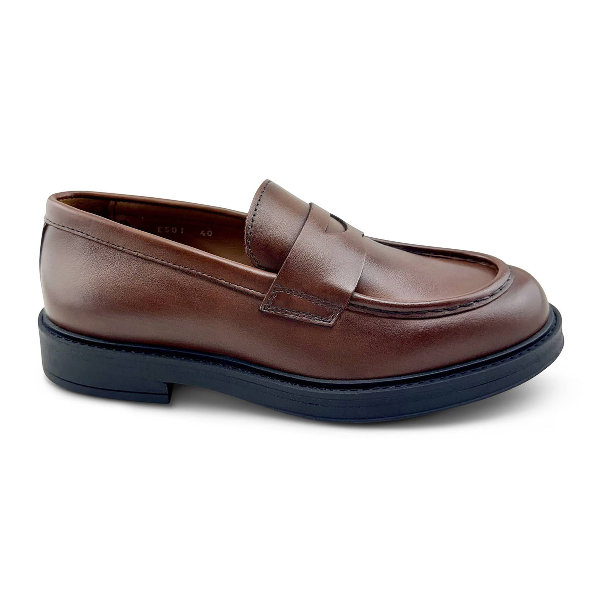 Mocassini cuoio in pelle