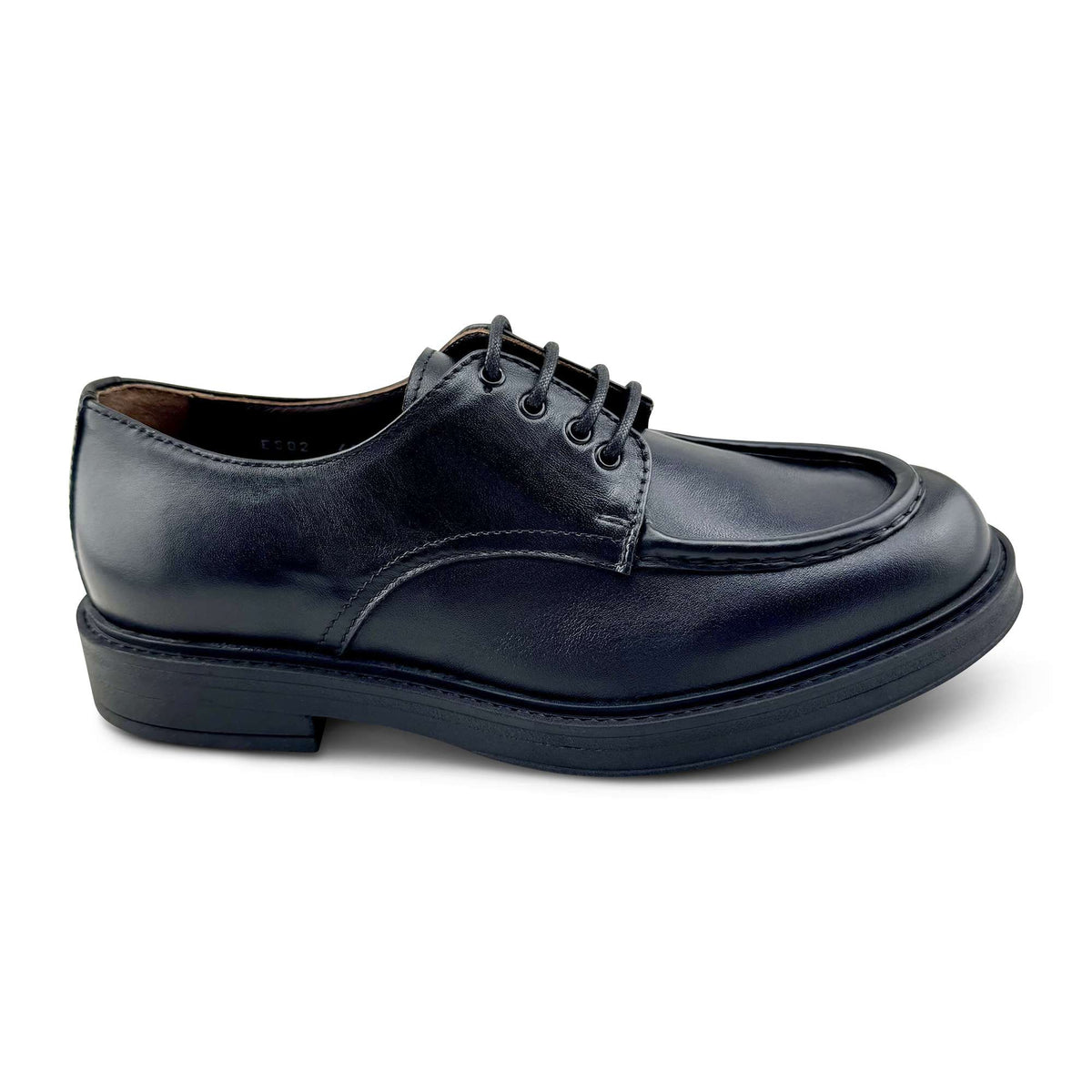 Derby nero in pelle