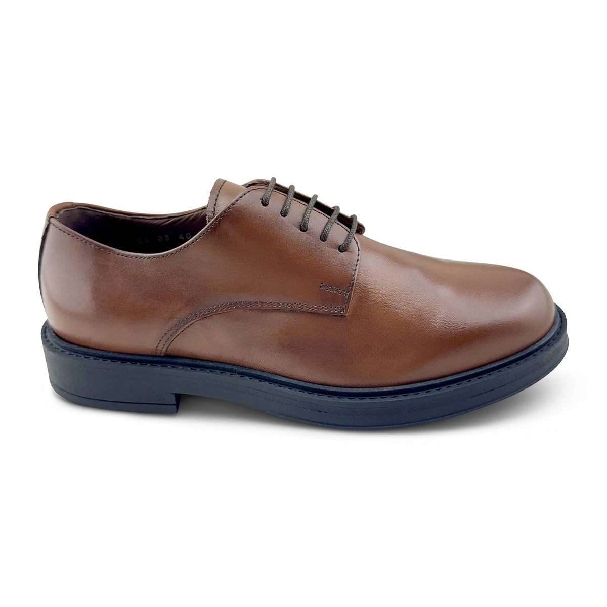 Derby in pelle cuoio