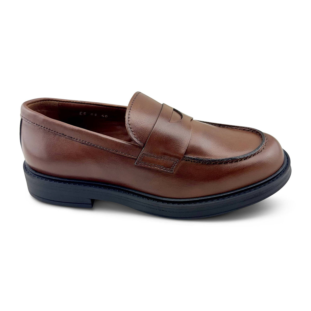 Mocassini cuoio in pelle