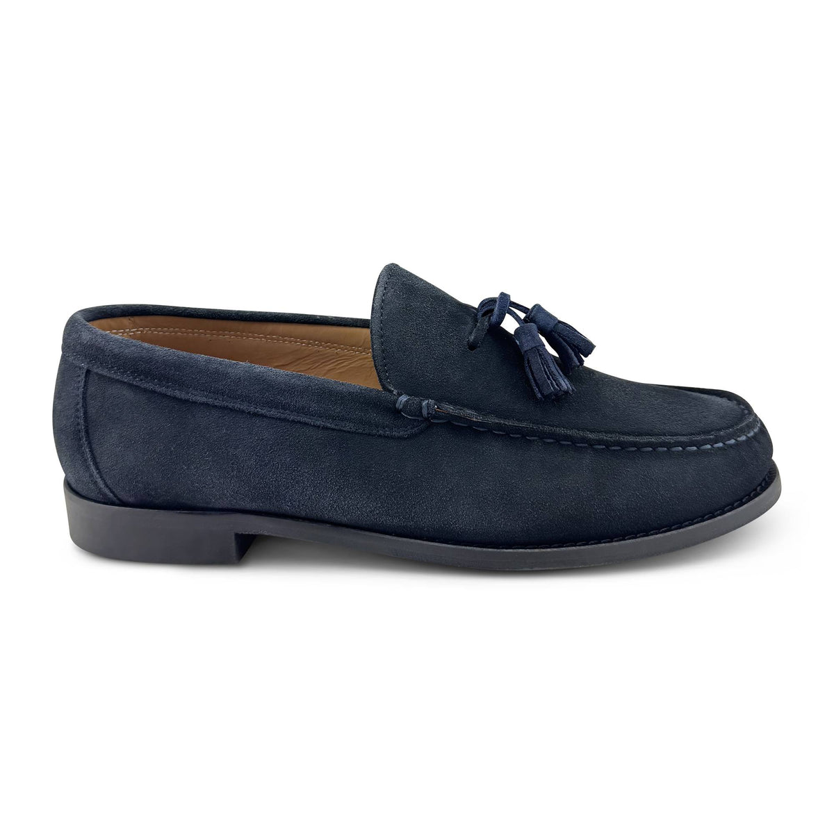 Mocassini camoscio blu
