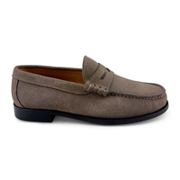 Mocassini camoscio taupe