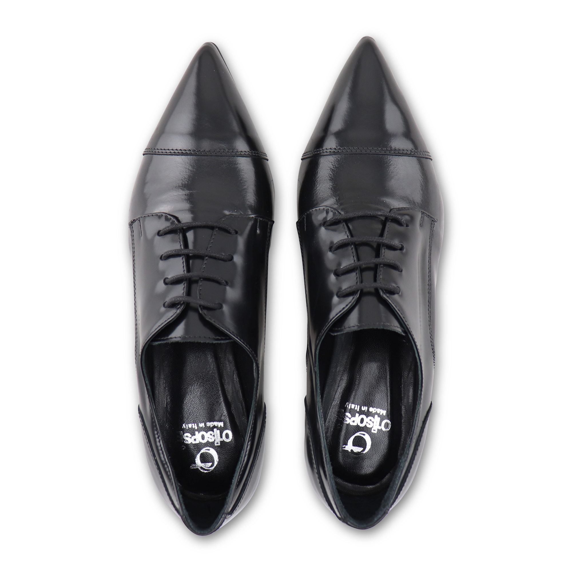 Scarpe Basse Donna Platino Tasha - Nero, Taglia 24 - Sintetico Con Tacco 3 Cm E Dettaglio Floreale