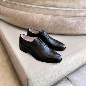 Schwarze Herren-Oxford-Schuhe 