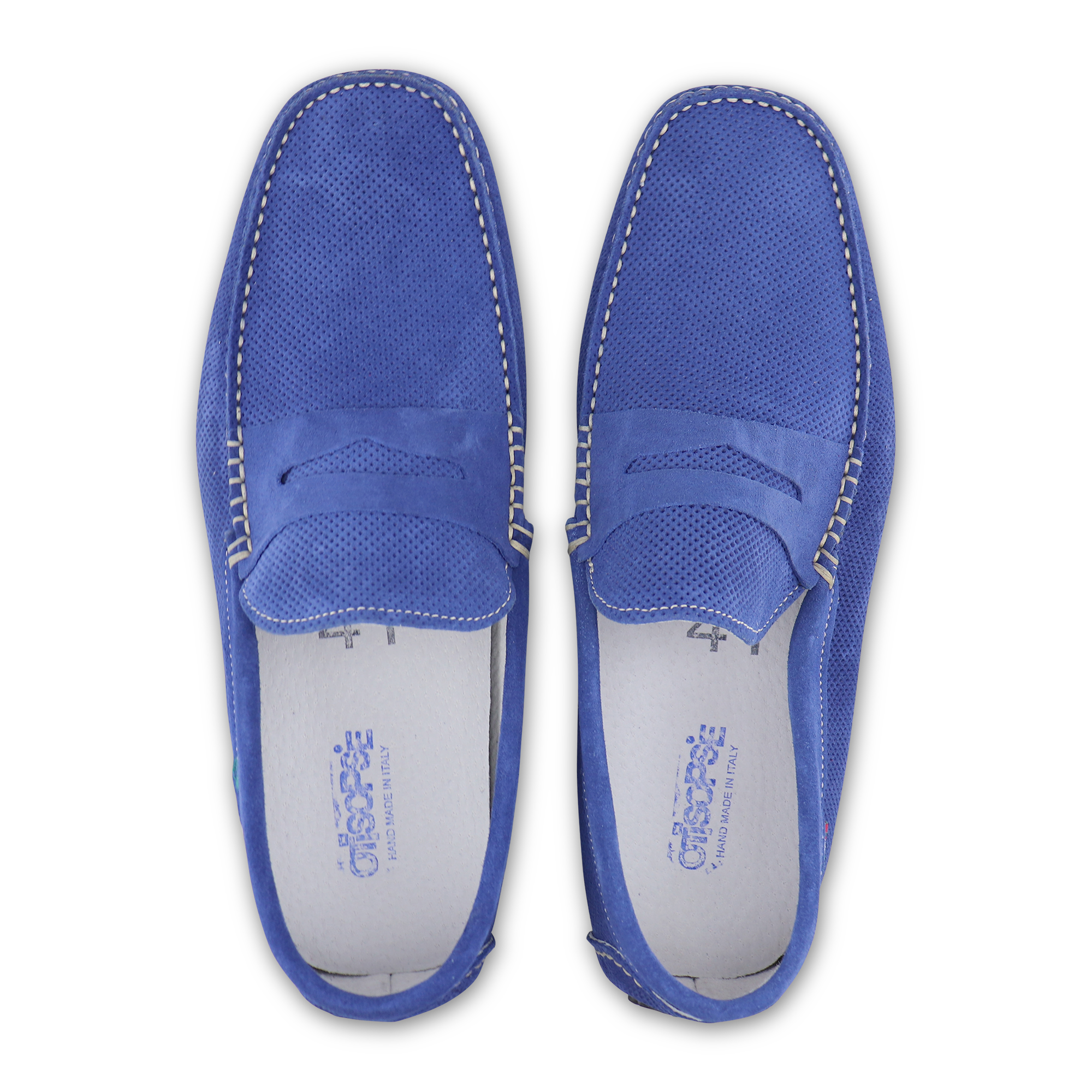 Gommini in camoscio forato avion