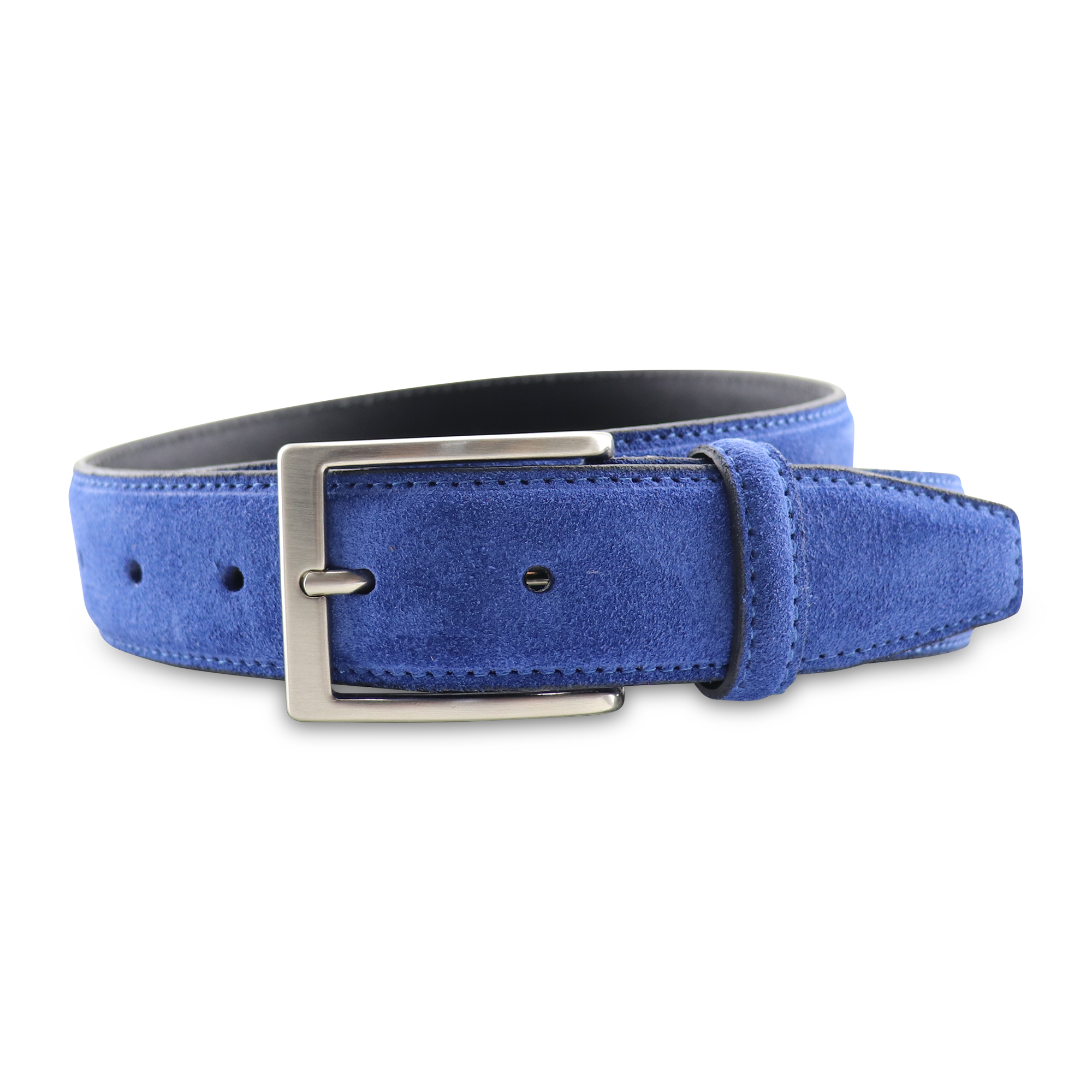 Cintura in camoscio cobalto