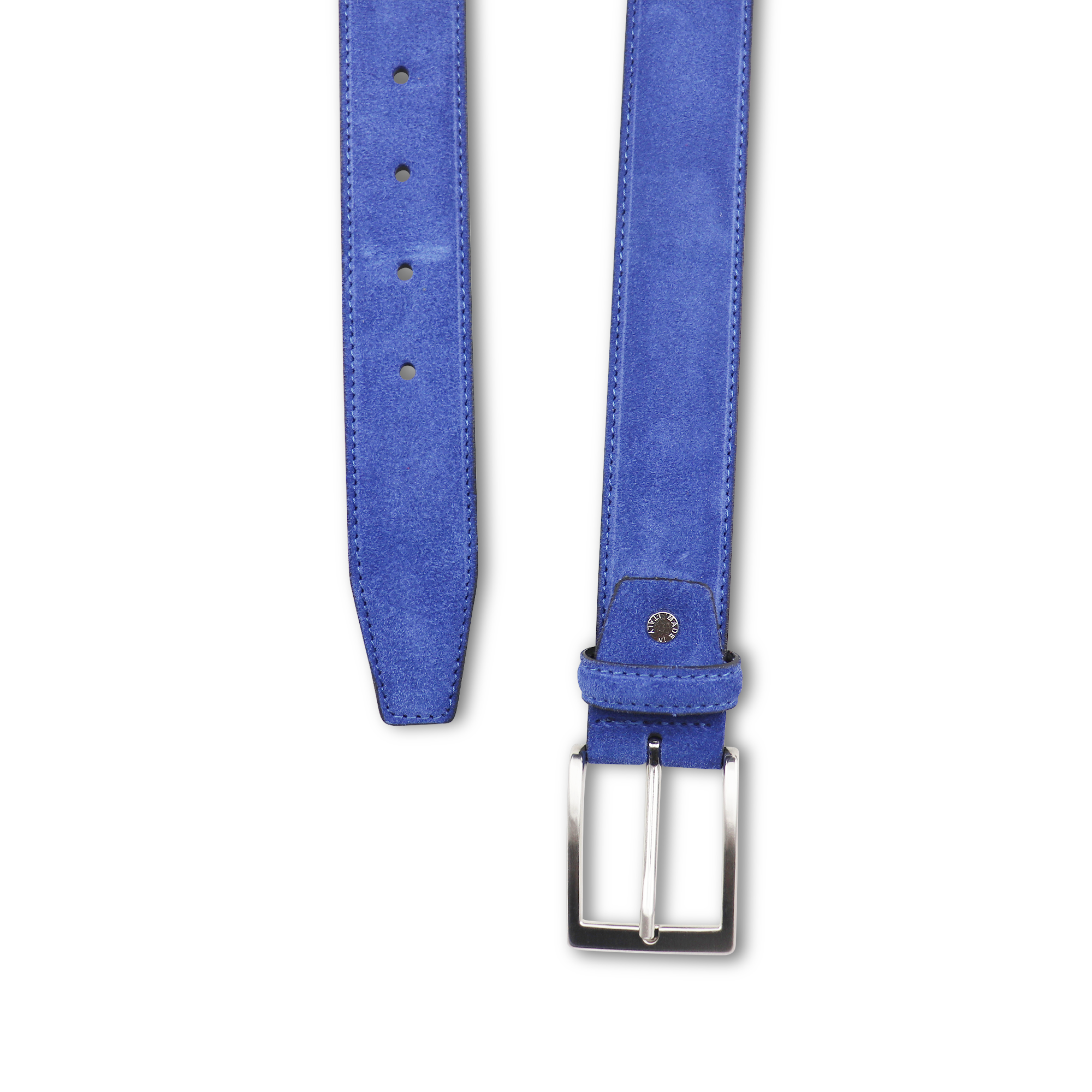 Cintura in camoscio cobalto