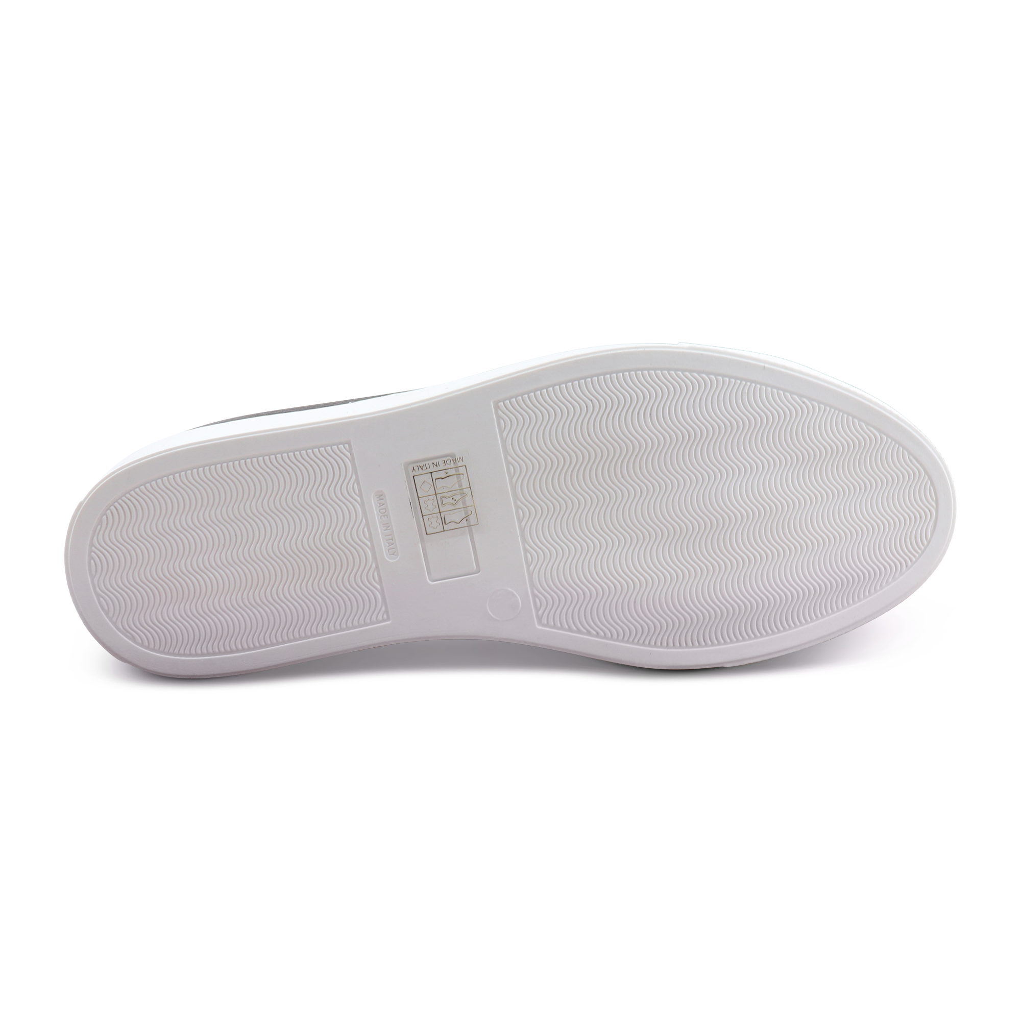 Sneakers in pelle martellata moro