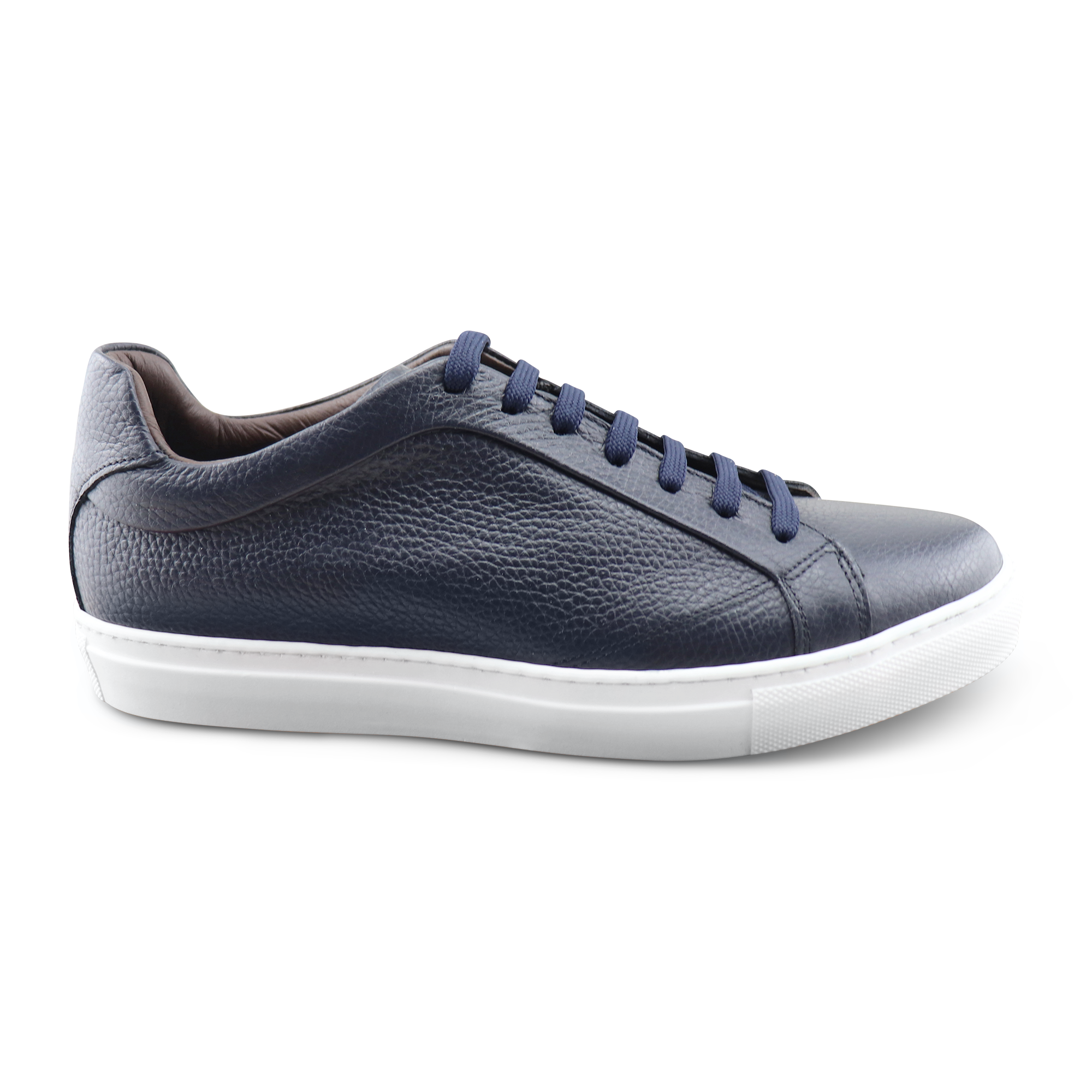 Blue textured leather Sneakers