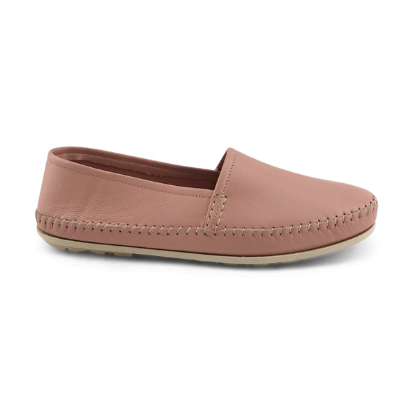 Espadrillas rosa in pelle