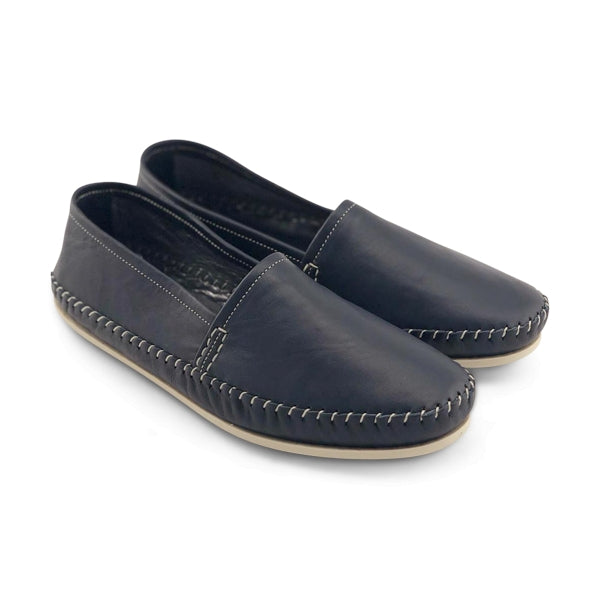 Espadrillas blu in pelle