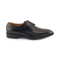 Burgundy leather derby