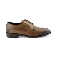 Brown leather derby