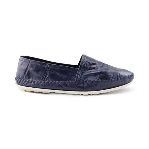 Espadrillas blu in pelle