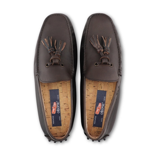 Mocassini in pelle marrone