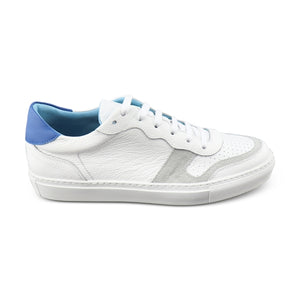 Sneakers bianche con riporto blue