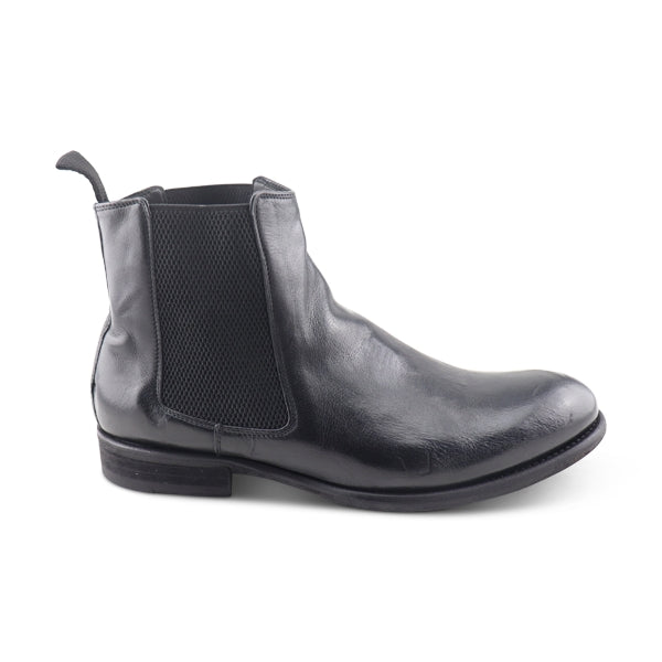 Stivaletto Stringato JP David In Pelle Marrone Scuro Con Forature Brogue